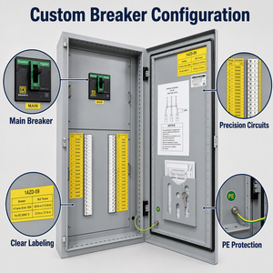 UL67 3 Phase 4 Wire ETL Certified LV Switchgear Cabinet